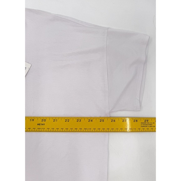 Eileen Fisher Shirt Womens Large White Crew Neck Boxy Tee Stretch Viscose New - Picture 6 of 11